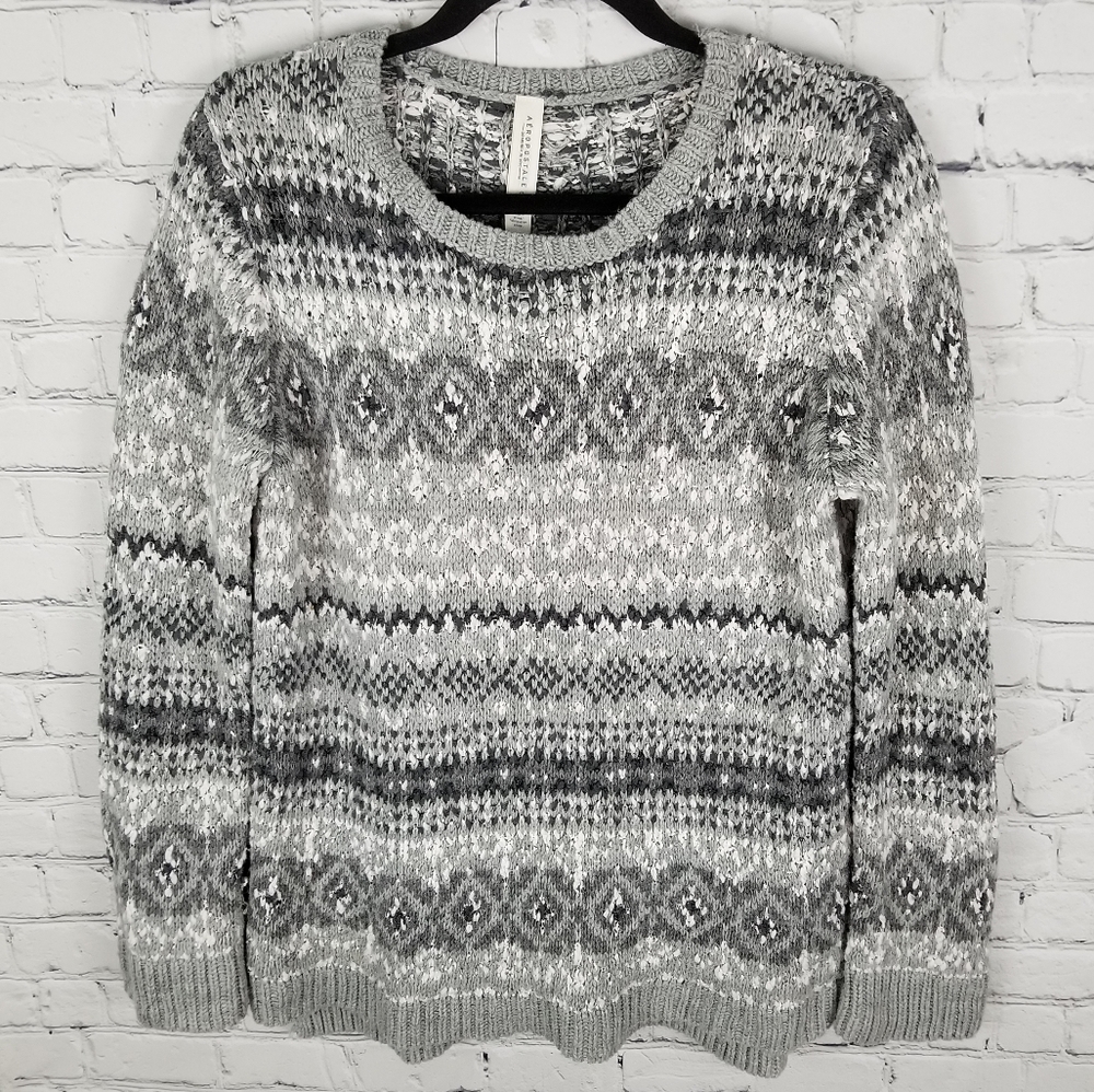 AEROPOSTALE | fair isle nordic cozy knit sweater